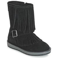 geox noha girlss childrens mid boots in black