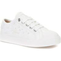 Geox J7204F 000DS Sneakers Kid Bianco boys\'s Children\'s Walking Boots in white