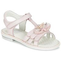 geox sandgiglio a girlss childrens sandals in pink