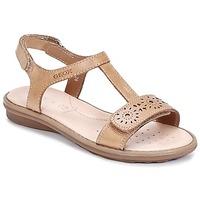 Geox SAND.MILK C girls\'s Children\'s Sandals in brown