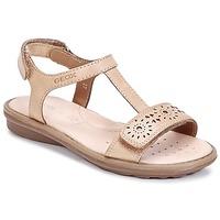 Geox SAND.MILK C girls\'s Children\'s Sandals in brown