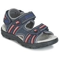 geox sstrada a girlss childrens sandals in blue