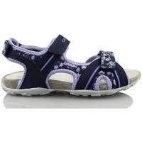 geox roxanne girlss childrens sandals in blue