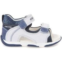 geox b720xa 00085 sandals kid bianco boyss childrens sandals in white