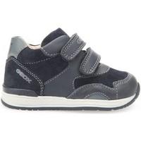geox b640rb 022bc sneakers kid blue boyss childrens shoes high top tra ...