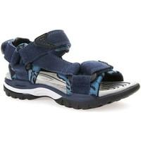 Geox J720RE 02215 Sandals Kid Blue boys\'s Children\'s Sandals in blue