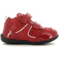 geox b4451c 022hh sneakers kid red boyss childrens shoes high top trai ...