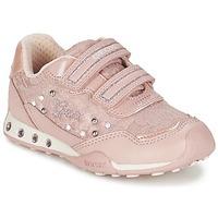 Geox J N.JOCKER G.B girls\'s Children\'s Shoes (Trainers) in pink