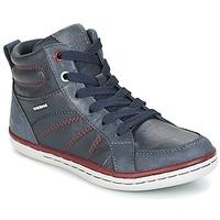 geox j garcia b b boyss childrens shoes high top trainers in blue