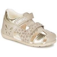 geox b kaytan gc girlss childrens sandals in beige