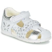 geox b kaytan g c girlss childrens sandals in white