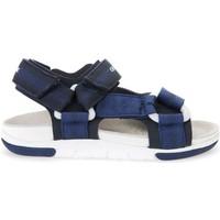 geox j7242b 000bc sandals kid blue boyss childrens sandals in blue