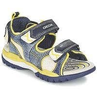 geox j borealis b d boyss childrens sandals in blue