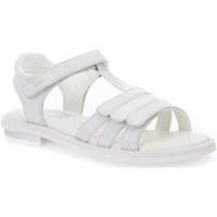 geox j62e2a 0skhh sandals kid bianco boyss childrens sandals in white