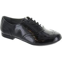 geox j plie a girls shiny black patent leather wingtip school brogu gi ...