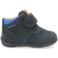 geox b6450b 00032 ankle kid blue boyss baby slippers in blue