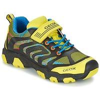 geox j magnetar b a boyss childrens shoes trainers in yellow