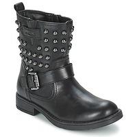 geox sofia c girlss childrens high boots in black