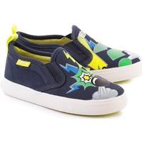 geox junior kiwi boyss childrens slip ons shoes in multicolour