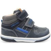 geox b6437c 0cl54 sneakers kid blue boyss childrens shoes high top tra ...
