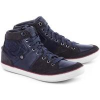 geox box mens shoes high top trainers in multicolour