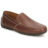 geox monet mens loafers casual shoes in brown