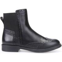 Geox J6449A 043NH Boots Kid Black men\'s Mid Boots in black