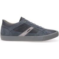 geox u64x2d 022me sneakers man blue mens shoes trainers in blue