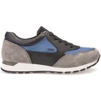 geox u emildon cnappanylon mens shoes trainers in grey