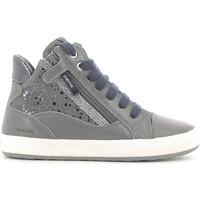 geox j64c8b 085js sneakers kid mens shoes high top trainers in grey
