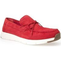 geox u722dd 00022 mocassins man red mens loafers casual shoes in red
