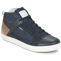 geox taiki b abx mens shoes high top trainers in blue