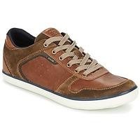 geox box c mens shoes trainers in brown