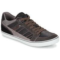 geox box f mens shoes trainers in brown