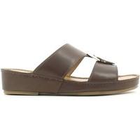geox u42v9a 00043 sandals man brown mens mules casual shoes in brown