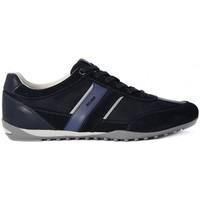 geox wells c mens shoes trainers in multicolour