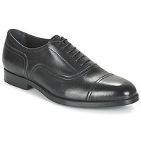 geox u hampstead c mens smart formal shoes in black