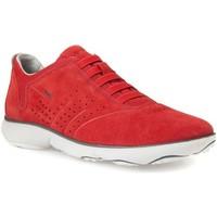 Geox U72D7A 00022 Sneakers Man Red men\'s Walking Boots in red