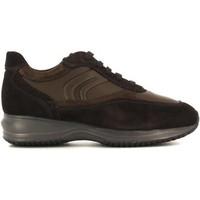 geox u4462a 02243 shoes with laces man mens shoes trainers in brown