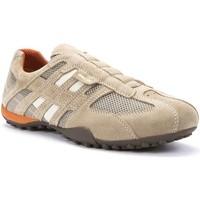 Geox U4207L 02214 Sneakers Man Beige men\'s Walking Boots in BEIGE