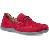 geox u62d3c 00022 mocassins man red mens loafers casual shoes in red