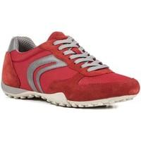 Geox U7207C 01422 Sneakers Man Red men\'s Walking Boots in red