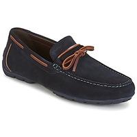 geox u moner a scamnappa mens loafers casual shoes in blue