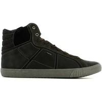 geox u54x2k 0ffcp sneakers man mens shoes high top trainers in black