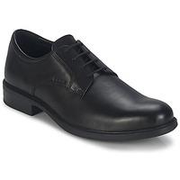 geox carnaby d mens casual shoes in black