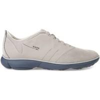 Geox U52D7B 01122 Sneakers Man Beige men\'s Shoes (Trainers) in BEIGE