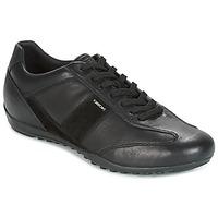 geox u wells mens shoes trainers in black