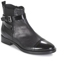 geox brogue c womens mid boots in black