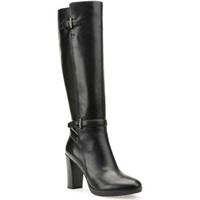 geox d643ac 00043 boots women black womens high boots in black