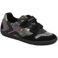 geox kyras womens shoes trainers in black